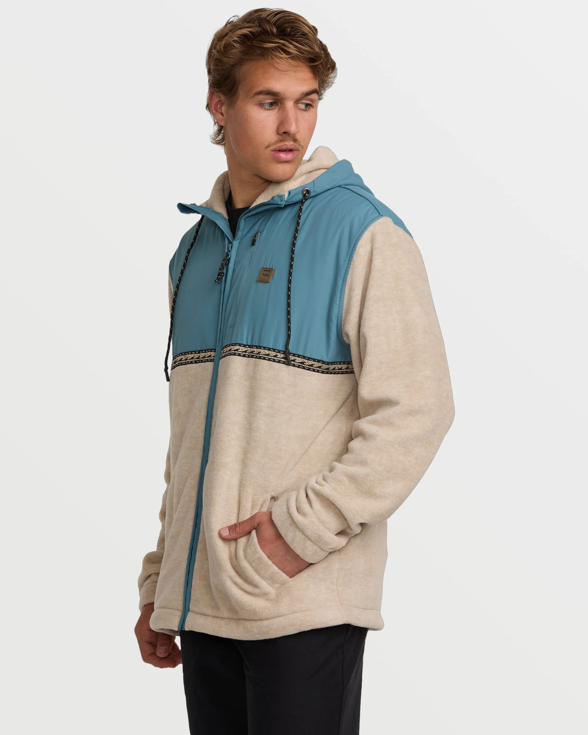 Boundary Lite Zip Sweatshirt - Bleached Sand sold by Billabong product image thumbnail 3