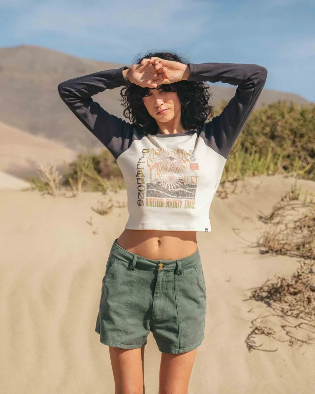Eye Vibes Long Sleeve Top - Black Sands sold by Billabong