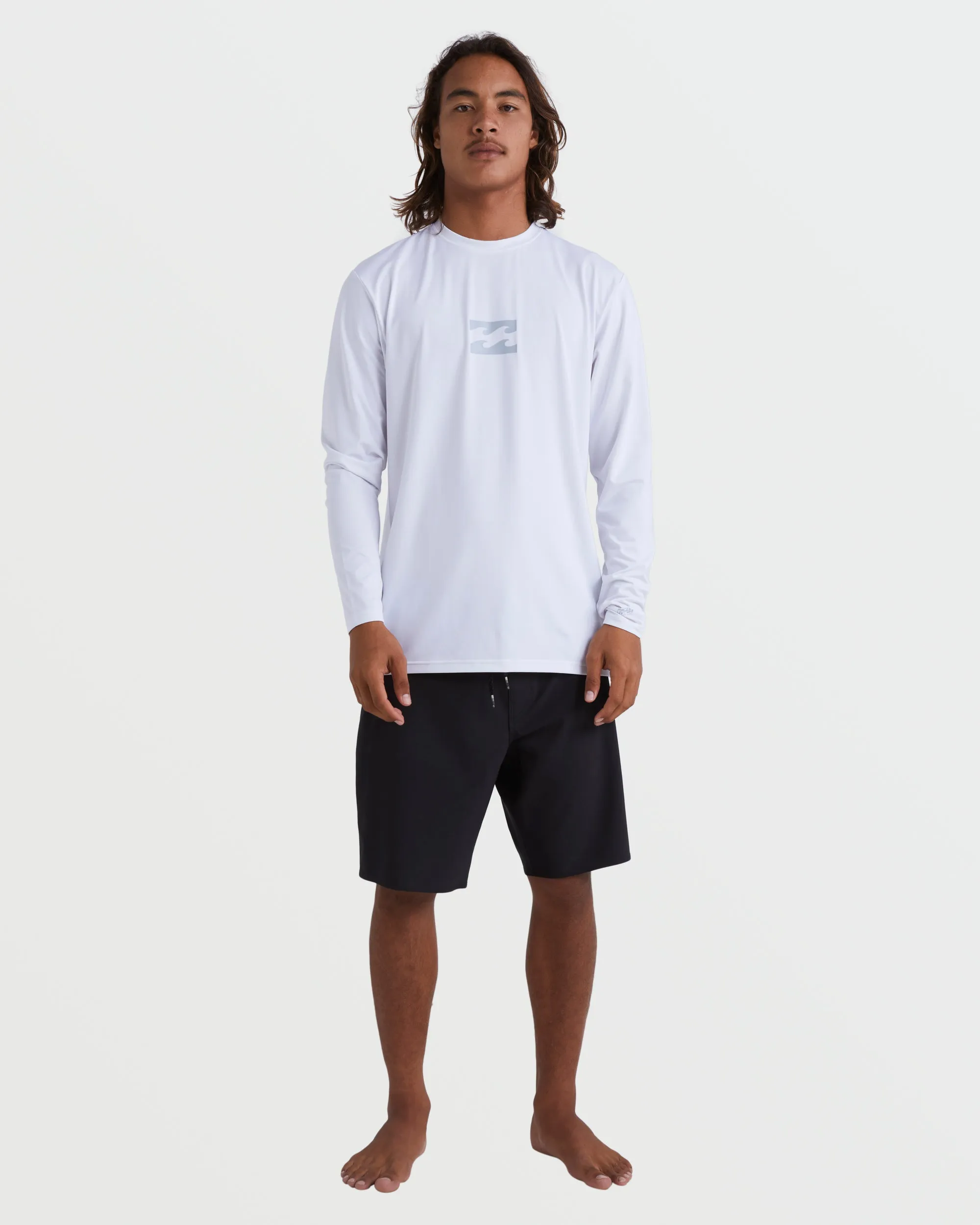 All Day Wave Loose Fit Long Sleeve Surf Tee - White sold by Billabong product image thumbnail 3