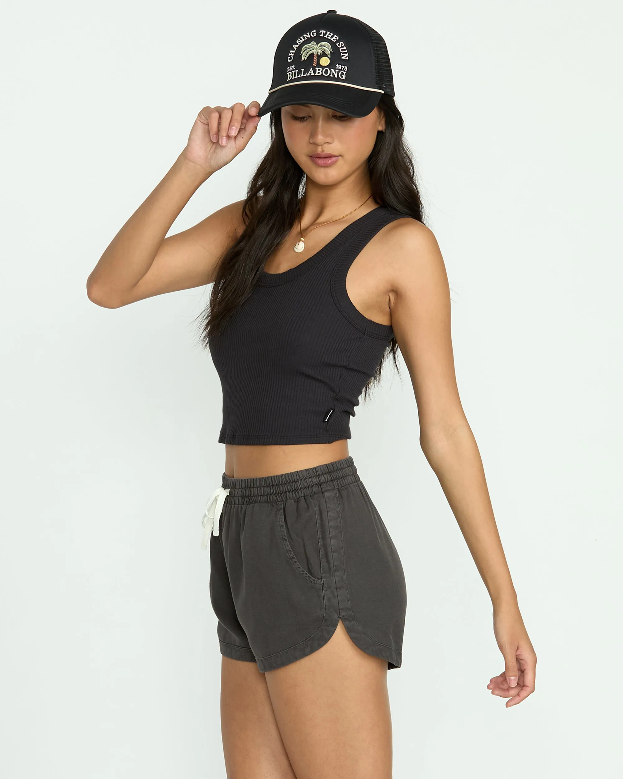 Road Trippin Elastic Waist Shorts - Off Black sold by Billabong product image thumbnail 3