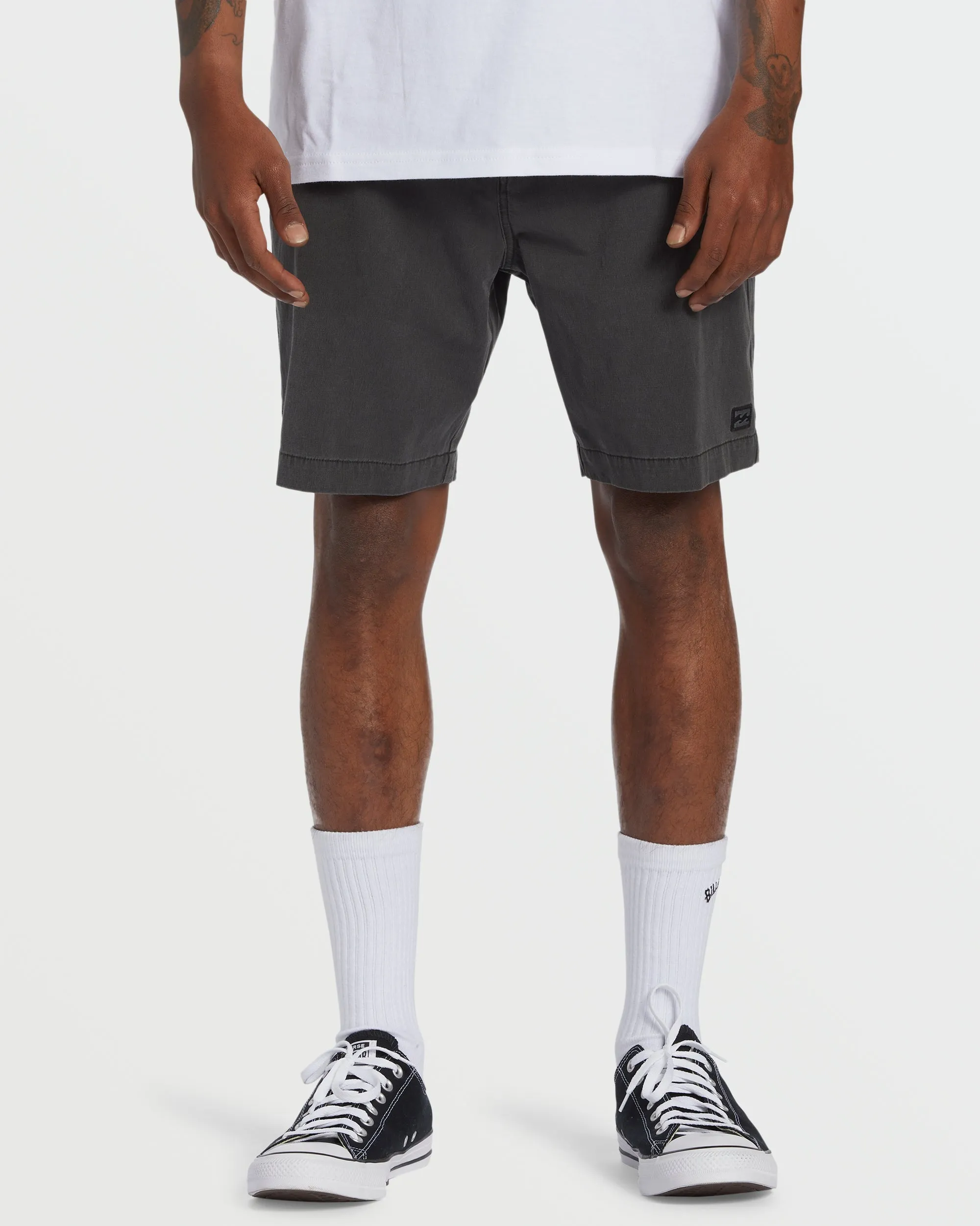 Crossfire Wave Wash Submersible 18" Hybrid Shorts - Washed Black sold by Billabong