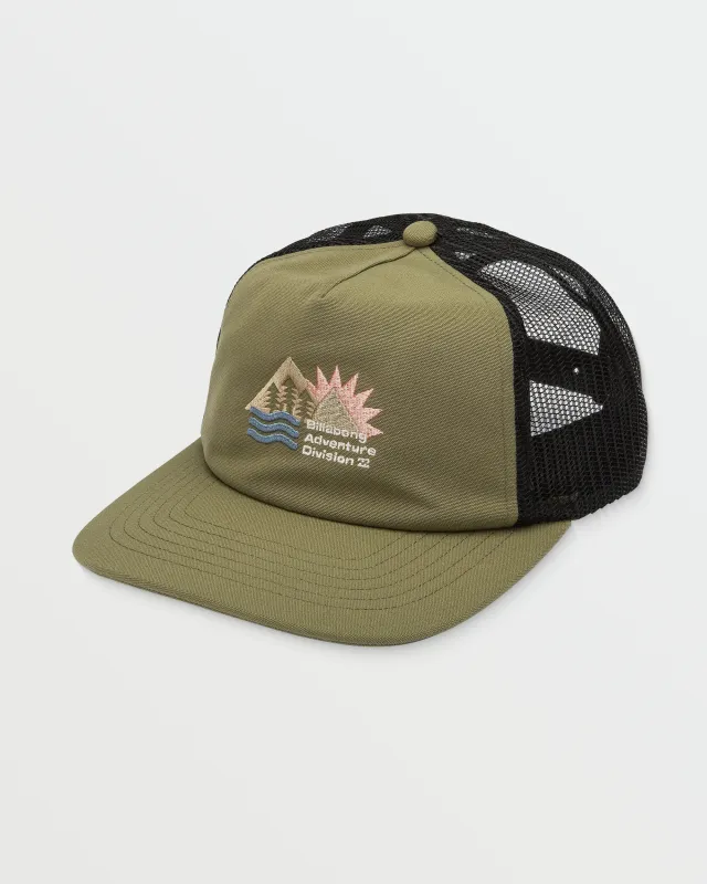 A/Div Trailblaze Trucker Hat - Military sold by Billabong