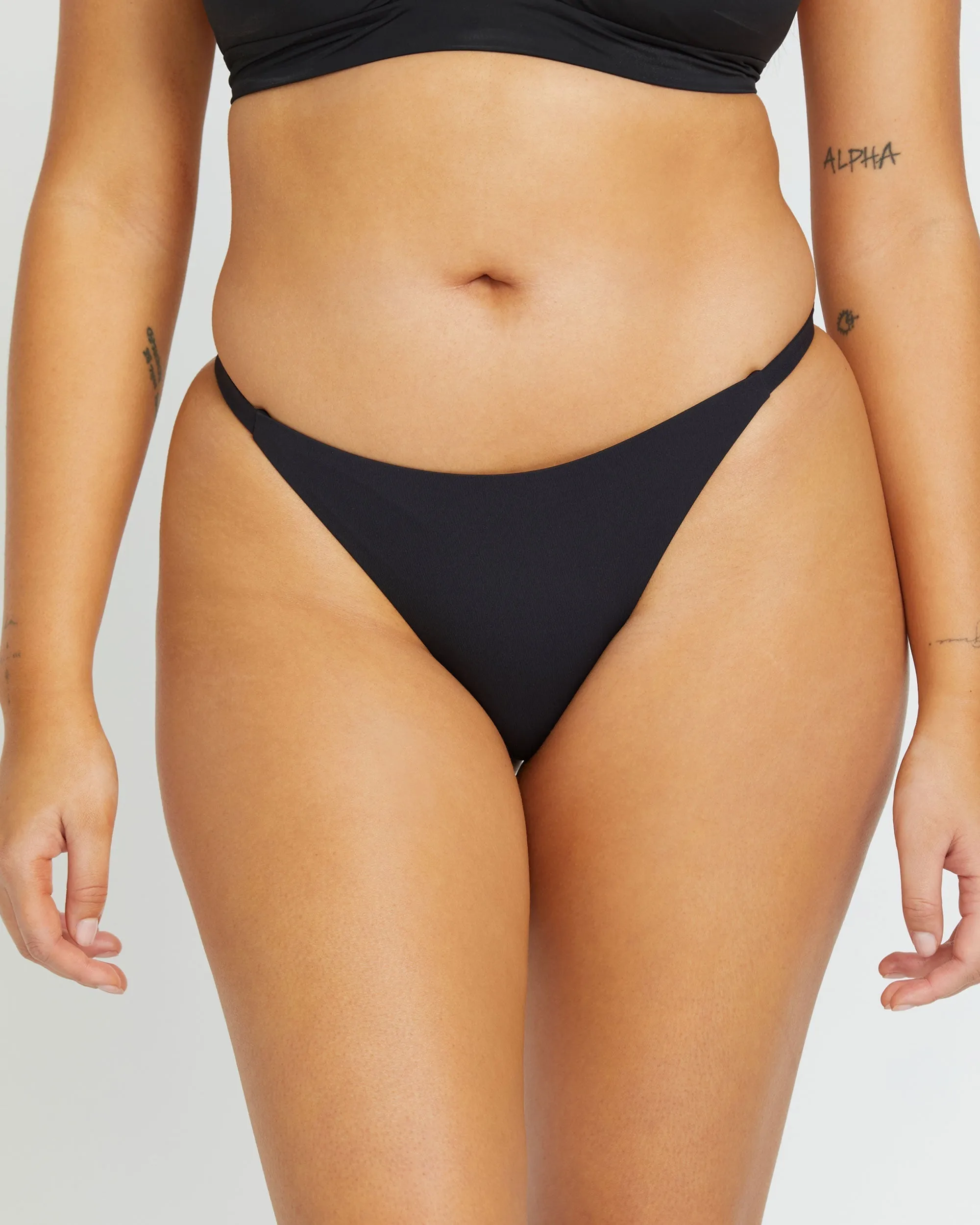 Sol Searcher Maya Bikini Bottom - Black Pebble sold by Billabong product image thumbnail 5