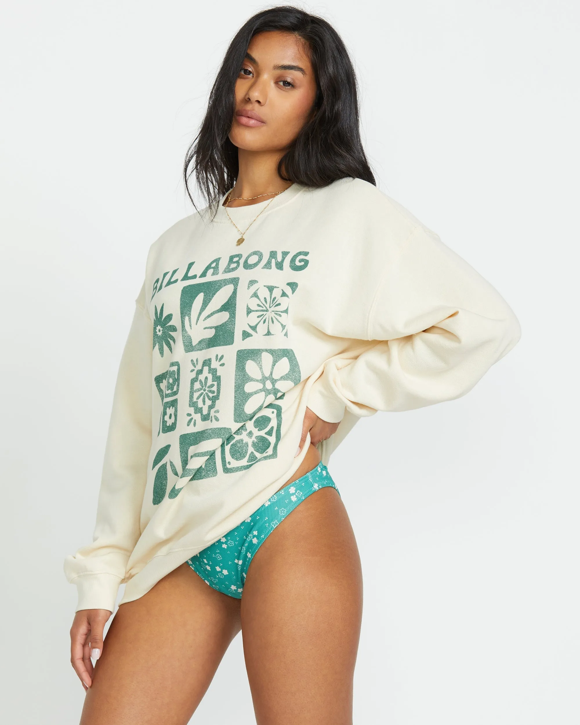 Ride In Crew Sweatshirt - Whitecap sold by Billabong product image thumbnail 4