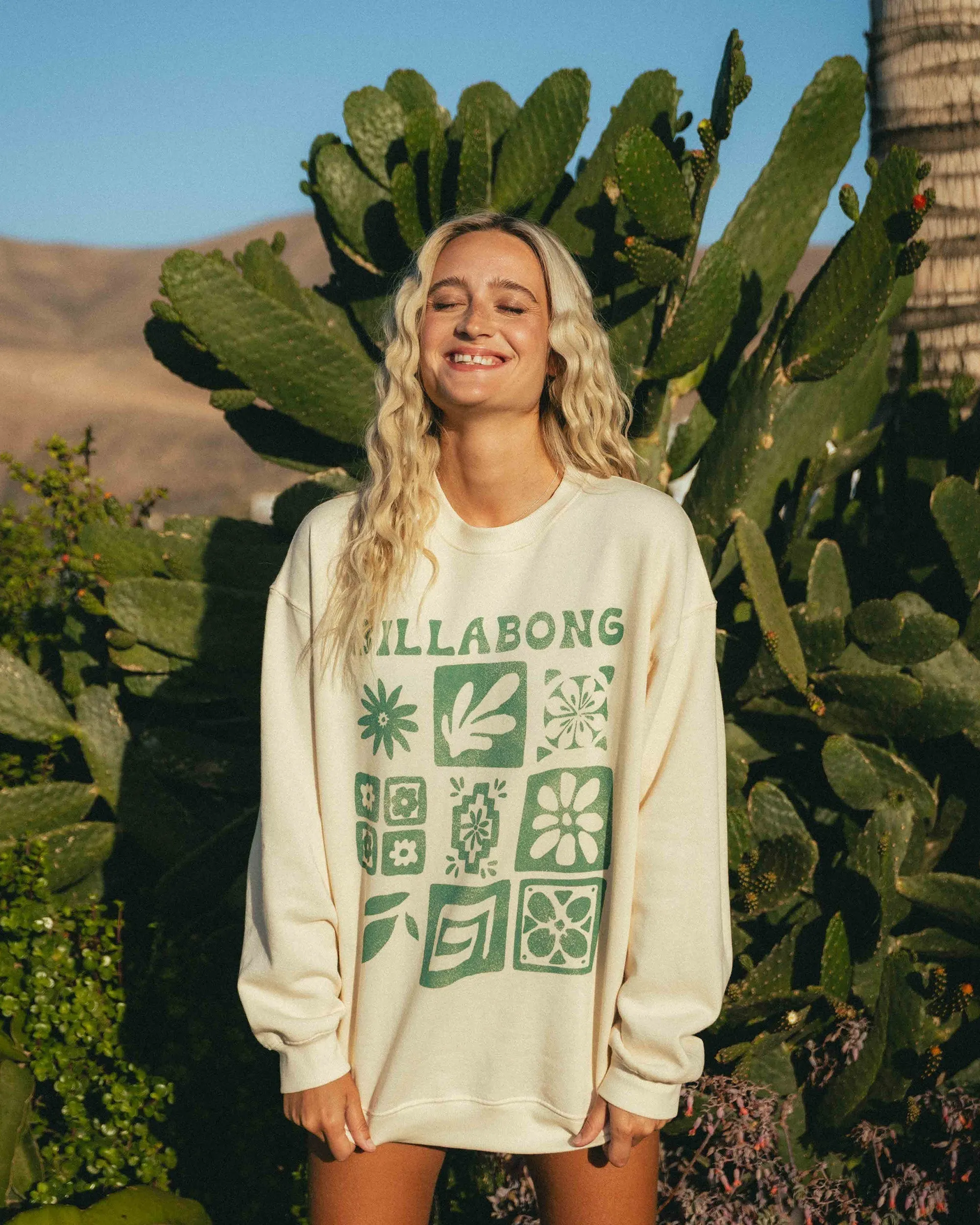 Ride In Crew Sweatshirt - Whitecap sold by Billabong