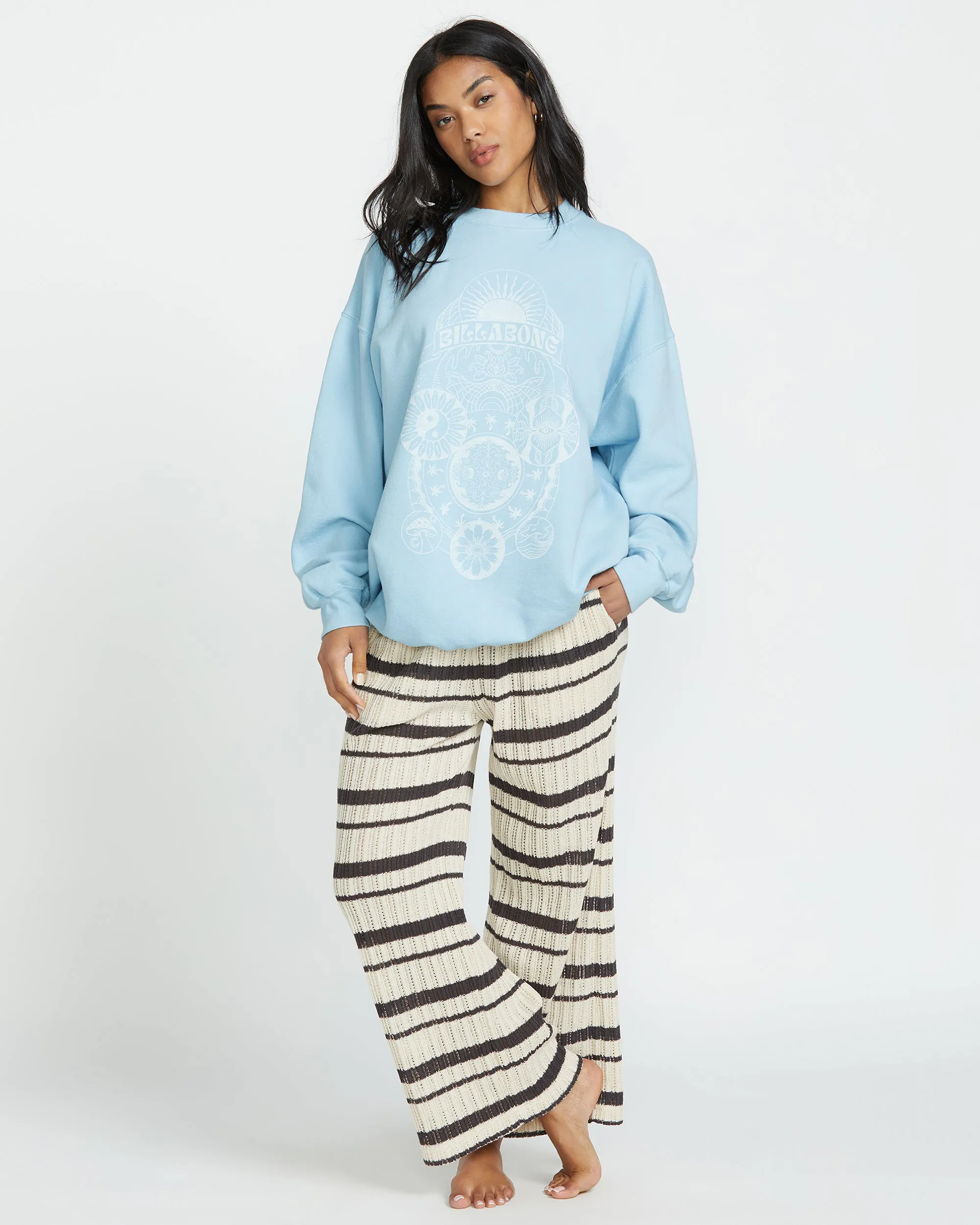 Ride In Crew Sweatshirt - Washed Chambray sold by Billabong product image thumbnail 5