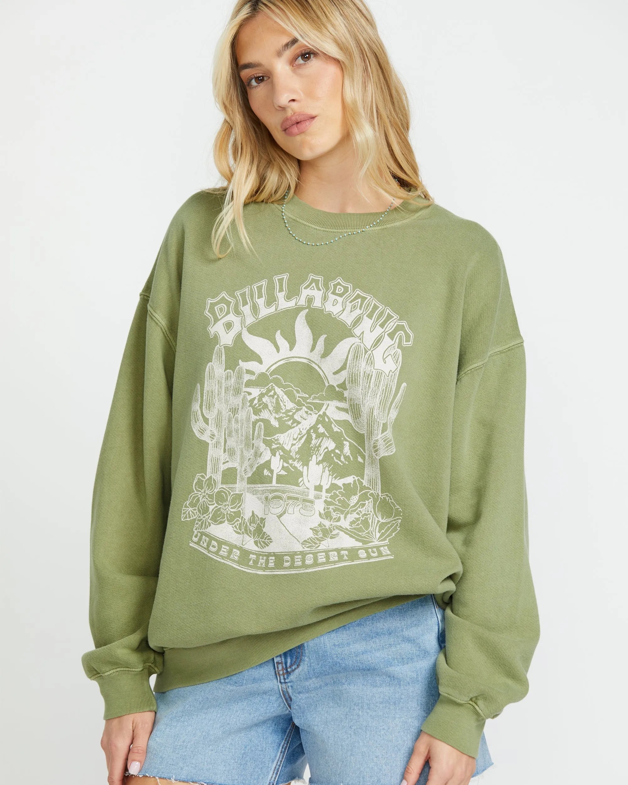 Ride In Crew Sweatshirt - Avocado sold by Billabong product image thumbnail 4