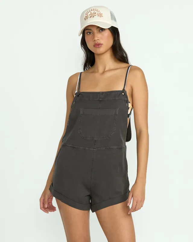 Wild Pursuit Romper - Off Black sold by Billabong