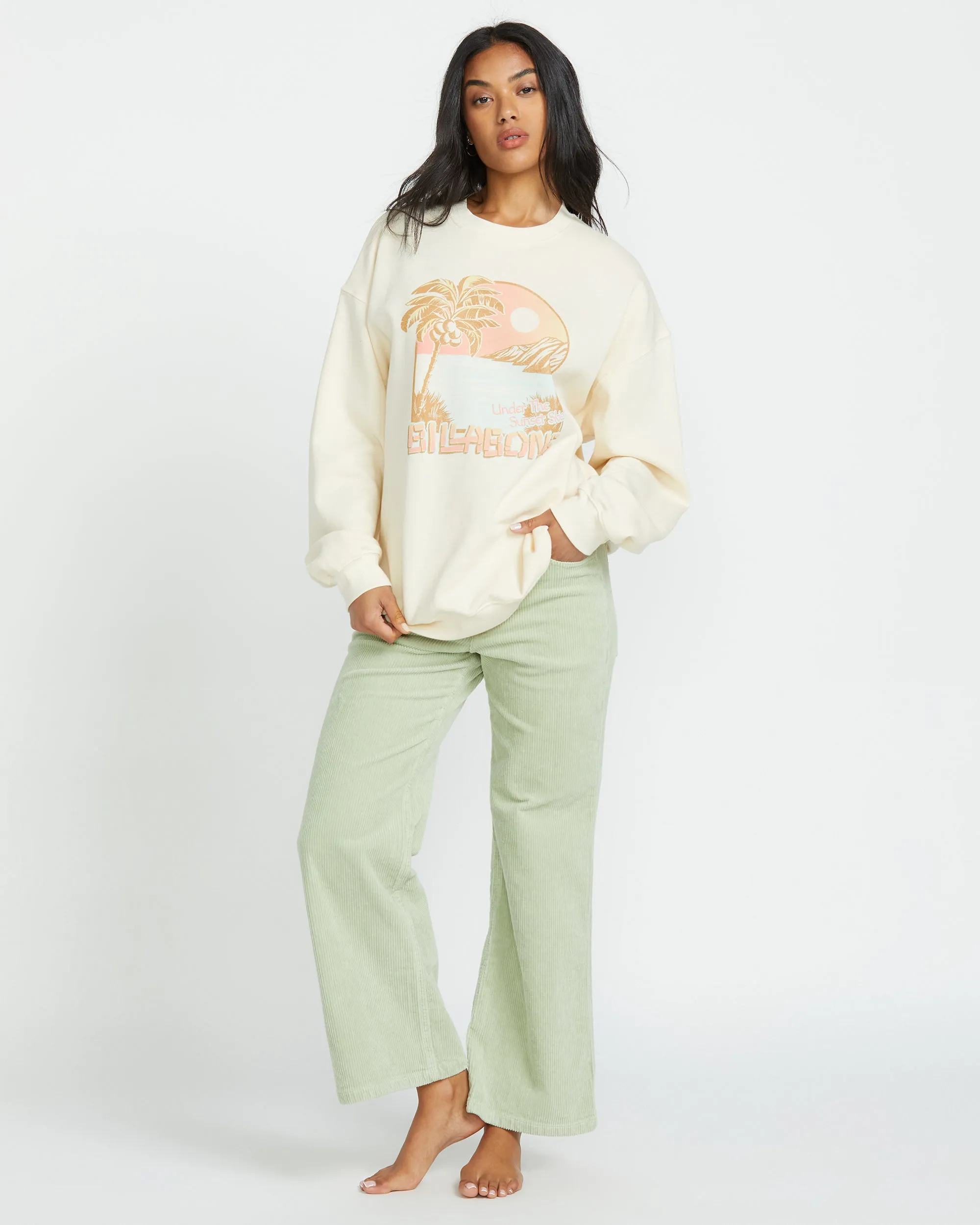 Ride In Crew Sweatshirt - Whitecap sold by Billabong product image thumbnail 4