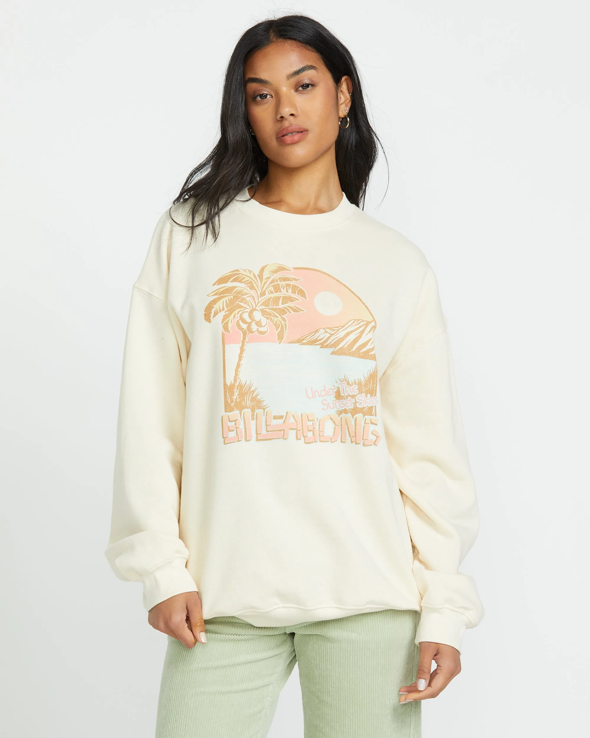 Ride In Crew Sweatshirt - Whitecap sold by Billabong