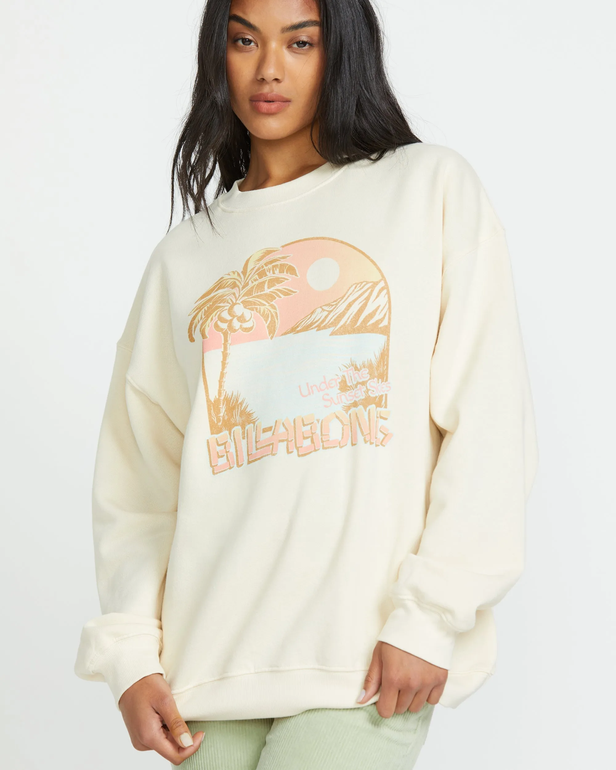 Ride In Crew Sweatshirt - Whitecap sold by Billabong product image thumbnail 5