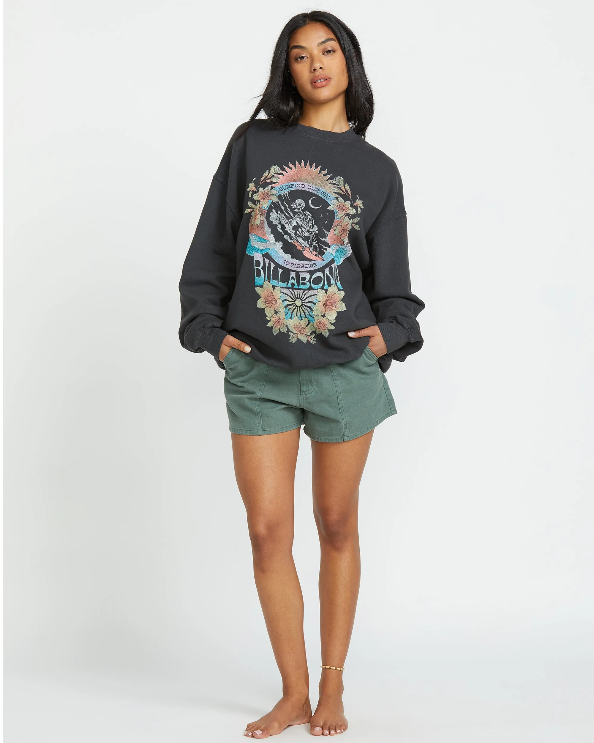 Ride In Crew Sweatshirt - Black Sands sold by Billabong product image thumbnail 5