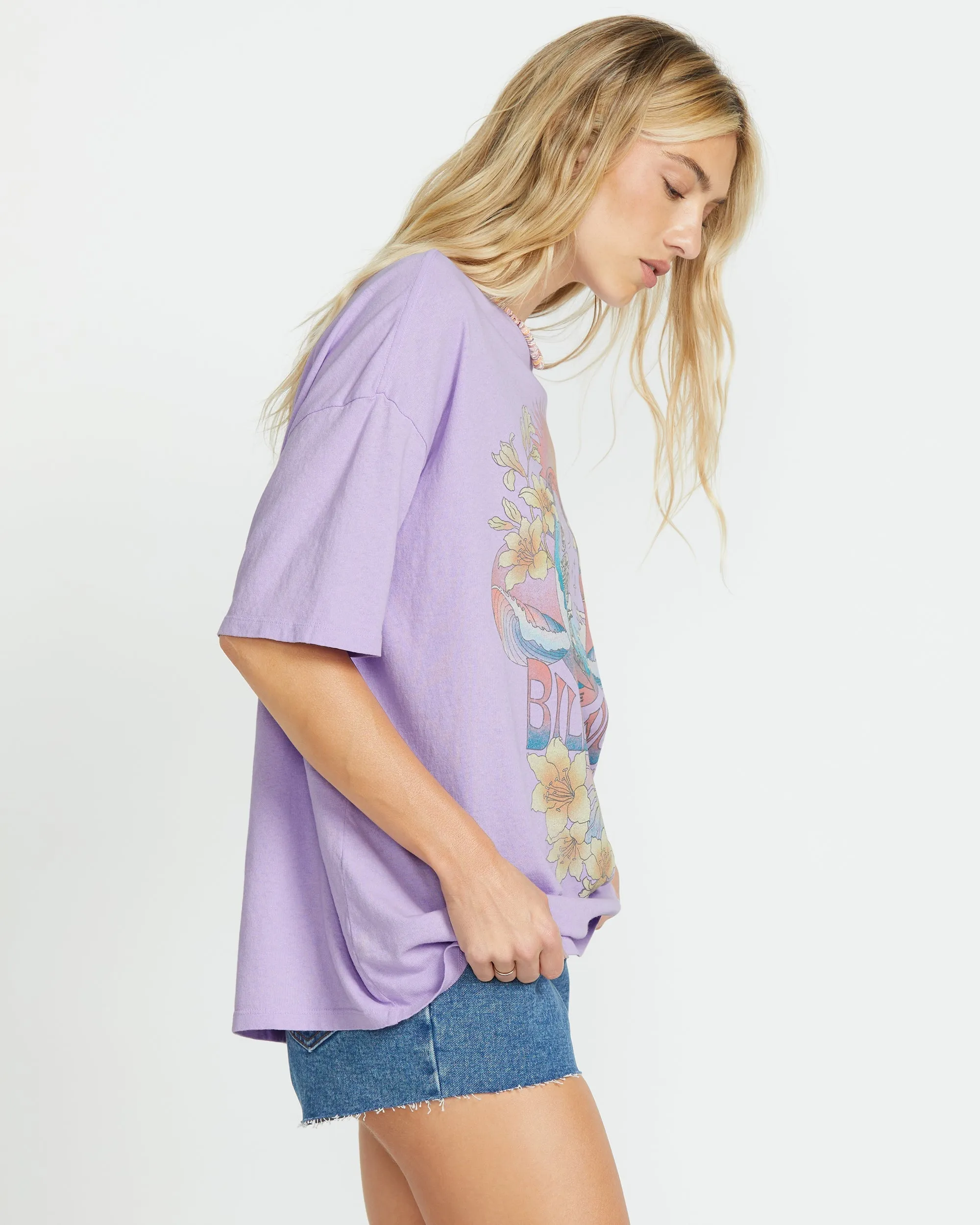 Goes Around Here Tee - Peaceful Lilac sold by Billabong product image thumbnail 3