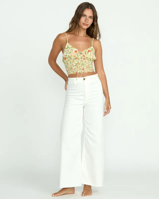 Free Fall High-Waist Pants - Salt Crystal 1 sold by Billabong