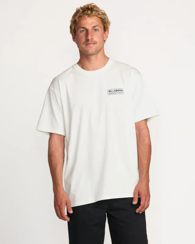 Walled Regular Tee - Off White sold by Billabong