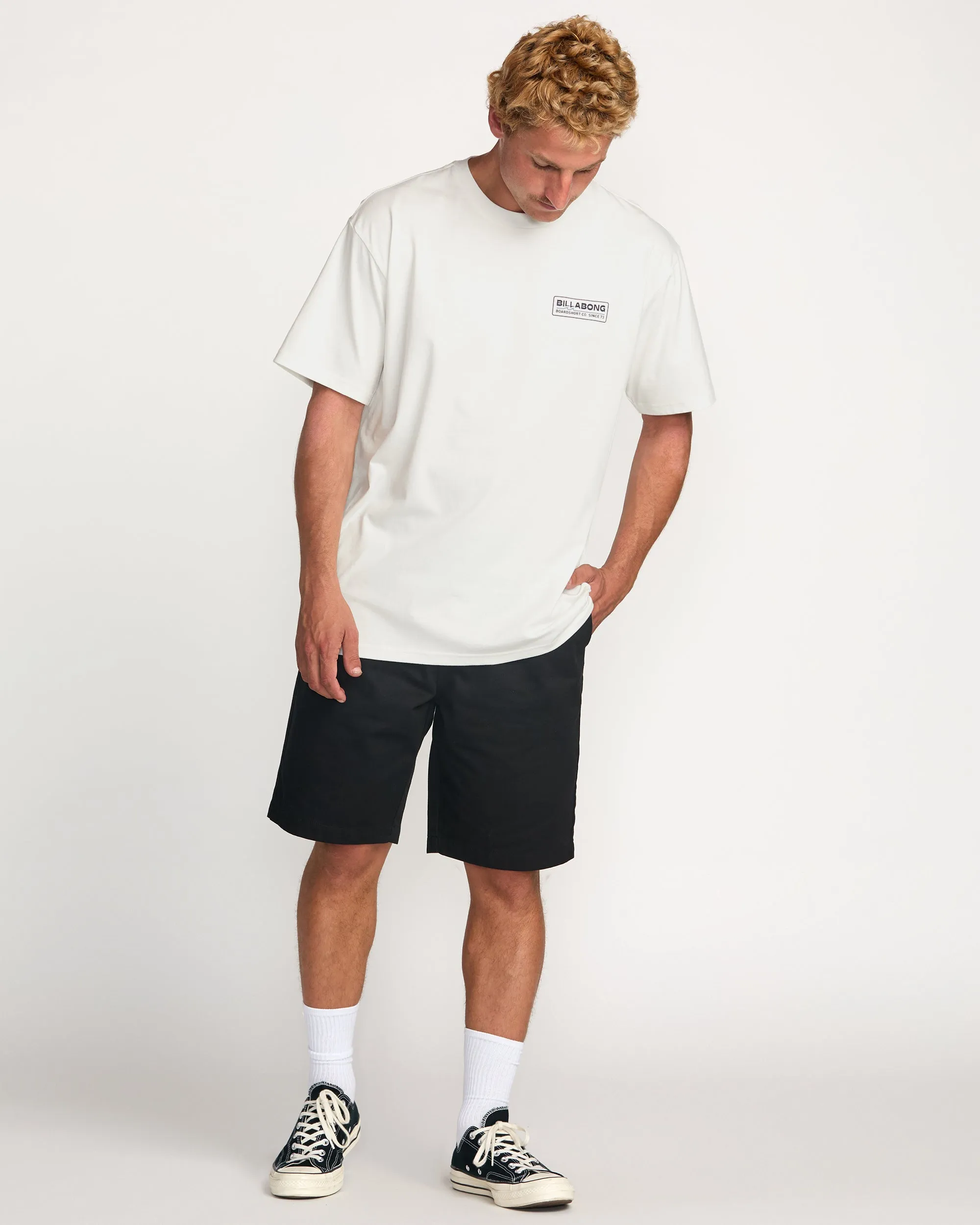 Walled Regular Tee - Off White sold by Billabong product image thumbnail 5