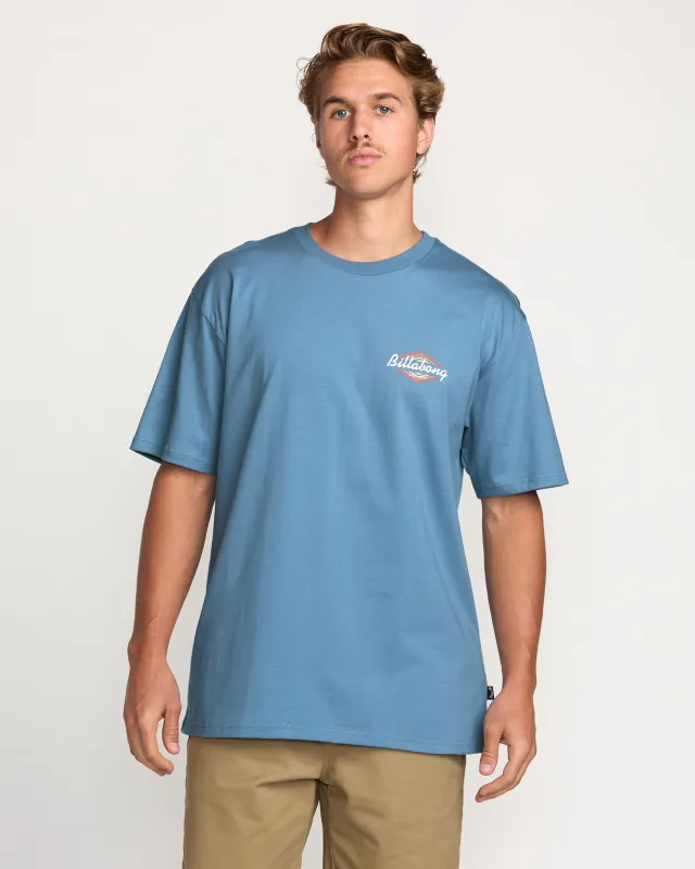 Walled Regular Tee - Carolina Blue sold by Billabong