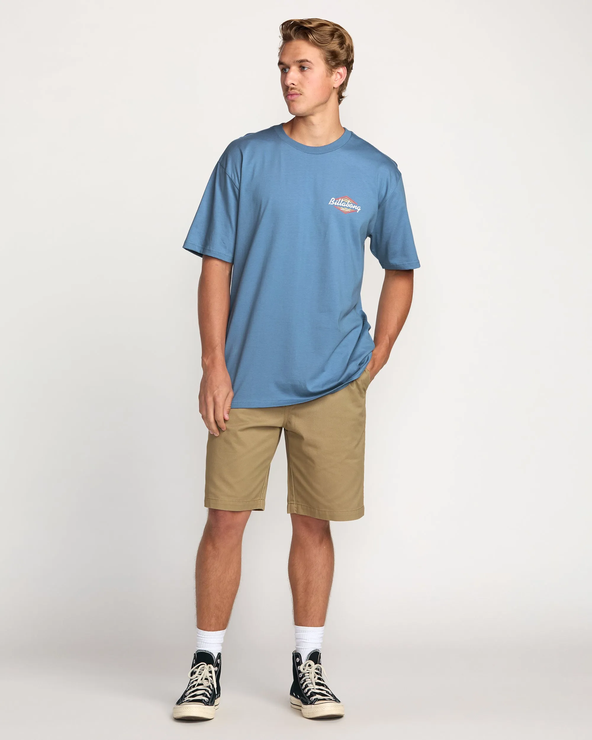 Walled Regular Tee - Carolina Blue sold by Billabong product image thumbnail 5