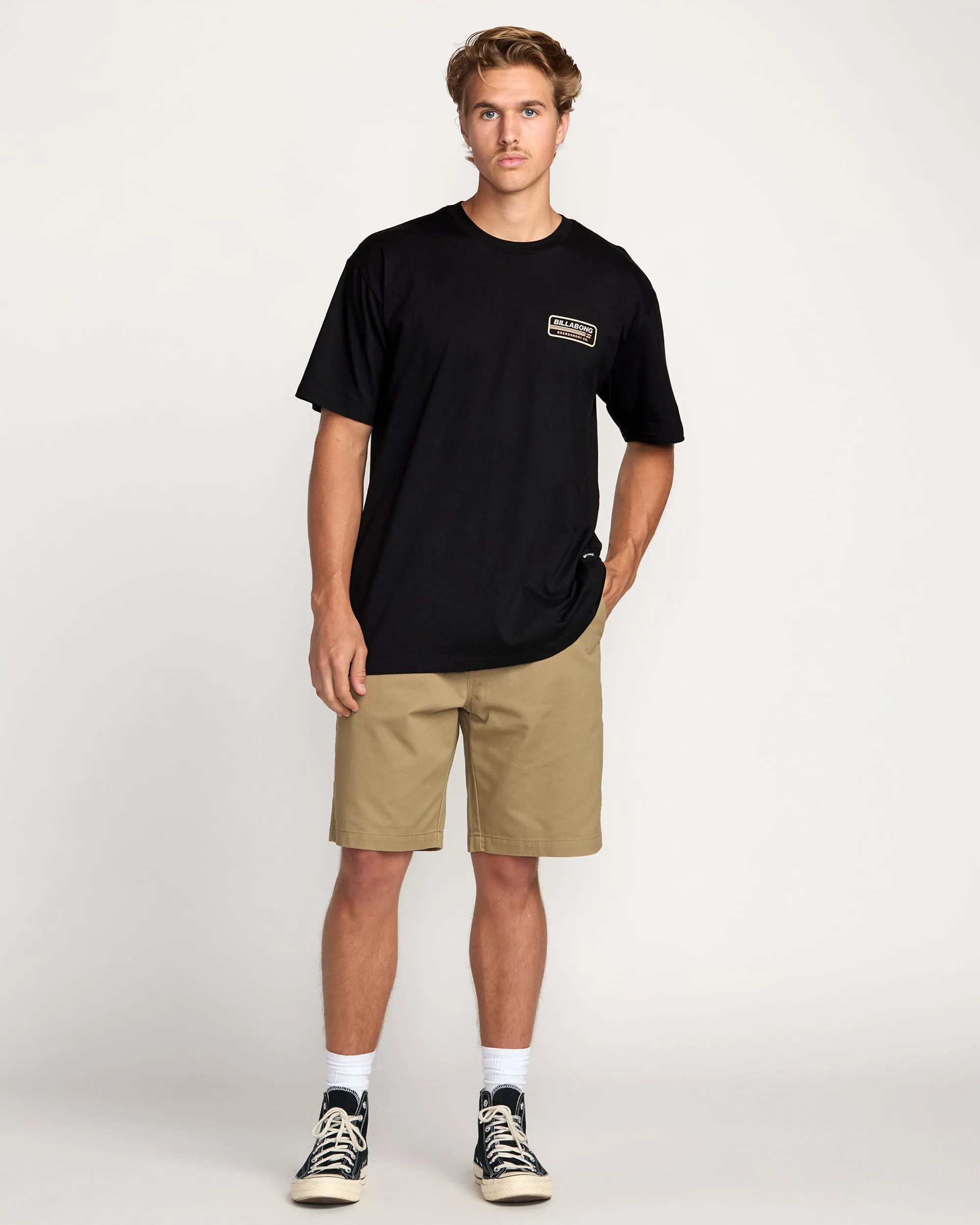 Walled Regular Tee - Black sold by Billabong product image thumbnail 5