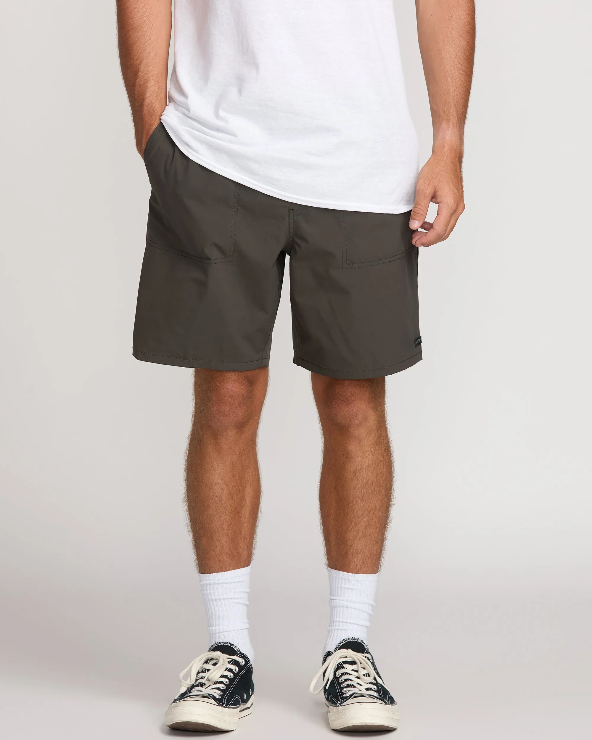 Surftrek Utility Elastic 18" Hybrid Shorts - Raven sold by Billabong
