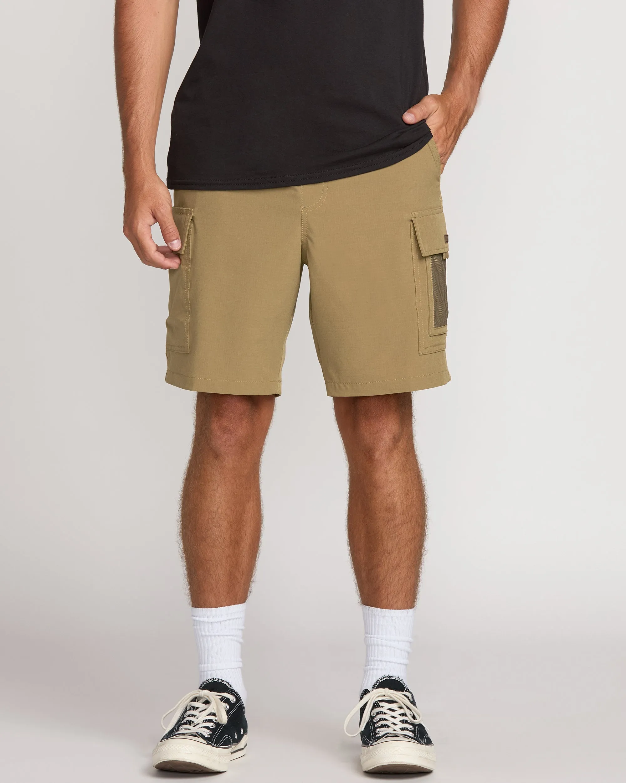 Surftrek Cargo Hybrid Shorts - Gravel sold by Billabong