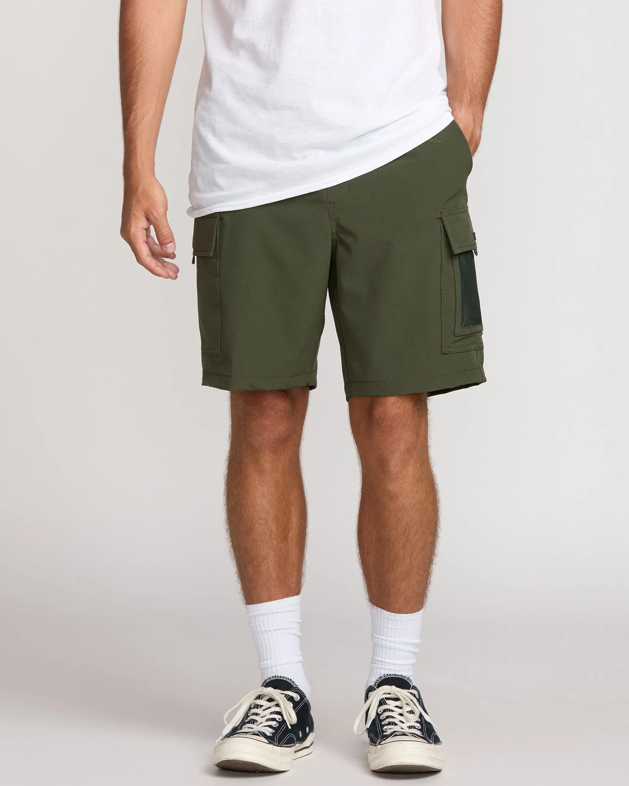 Surftrek Cargo Hybrid Shorts - Dark Military sold by Billabong