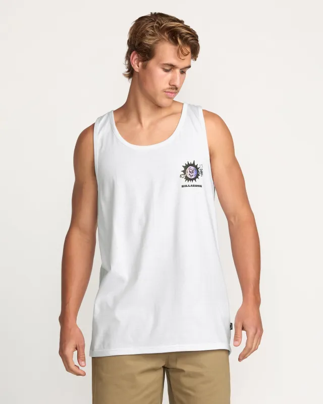 Sun Fun Premium Tank - White sold by Billabong