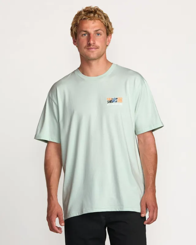 Segment Regular Tee - Ash Blue sold by Billabong