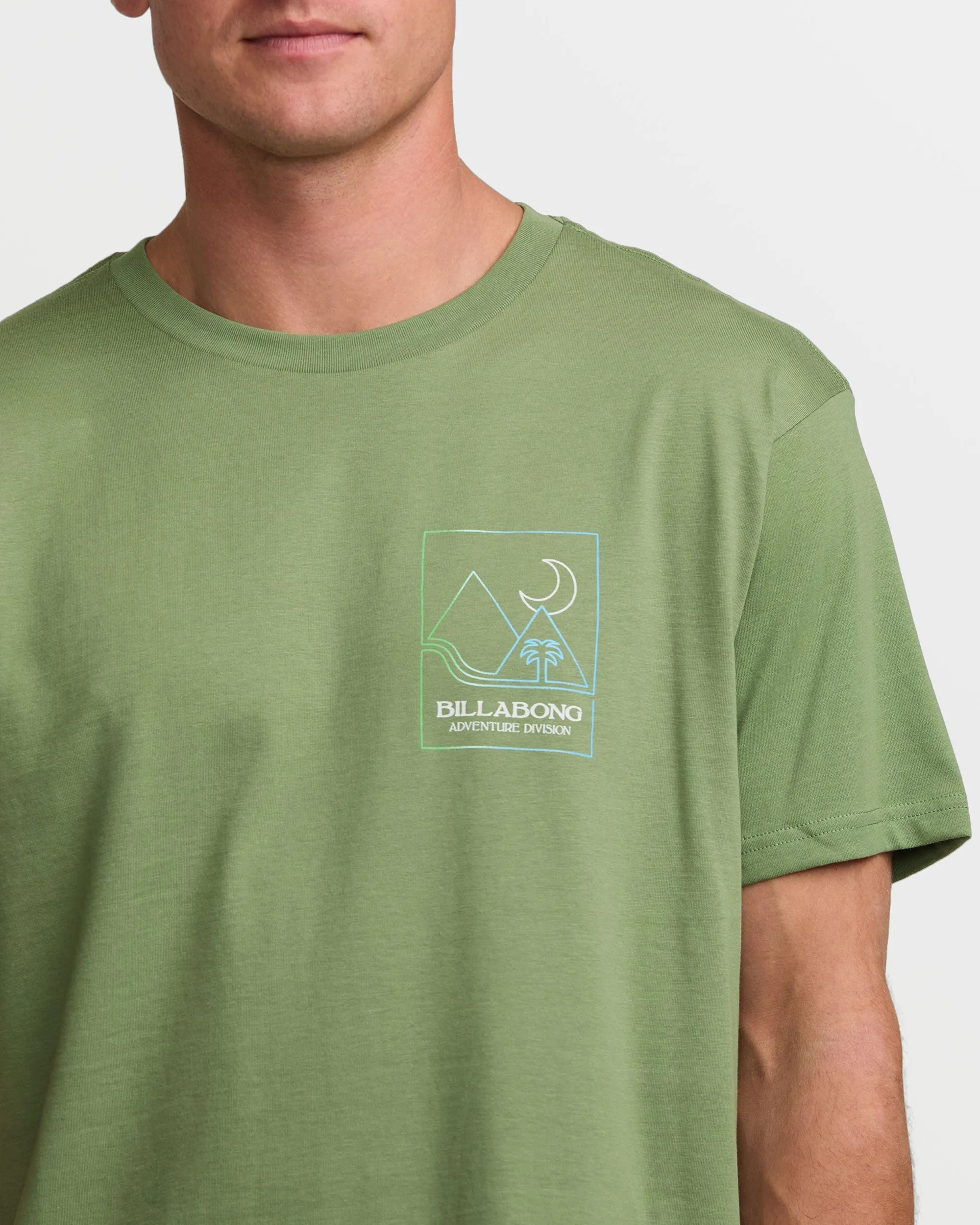 Night Park A/Div Tee - Moss sold by Billabong product image thumbnail 4
