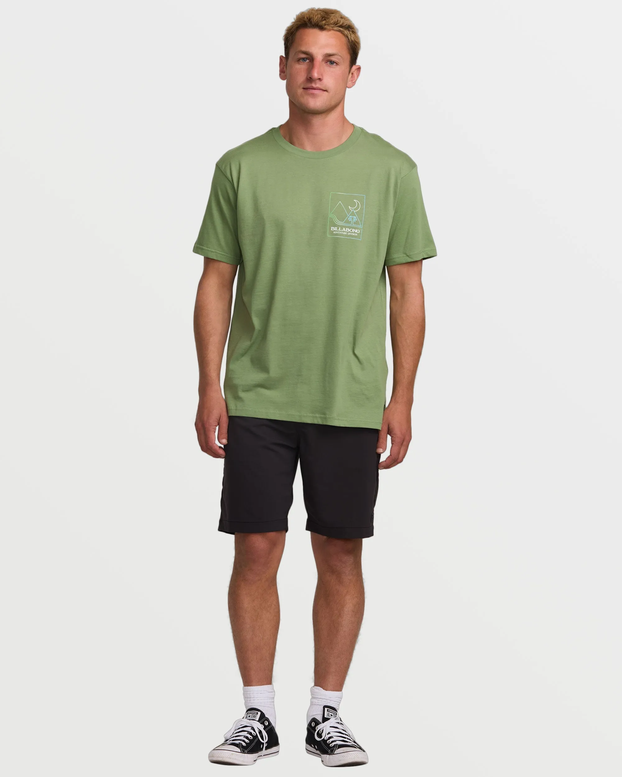 Night Park A/Div Tee - Moss sold by Billabong product image thumbnail 5