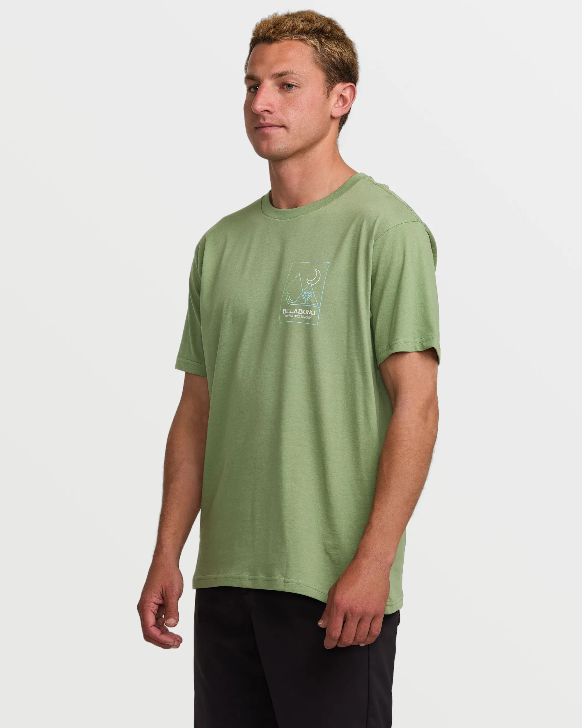 Night Park A/Div Tee - Moss sold by Billabong product image thumbnail 3