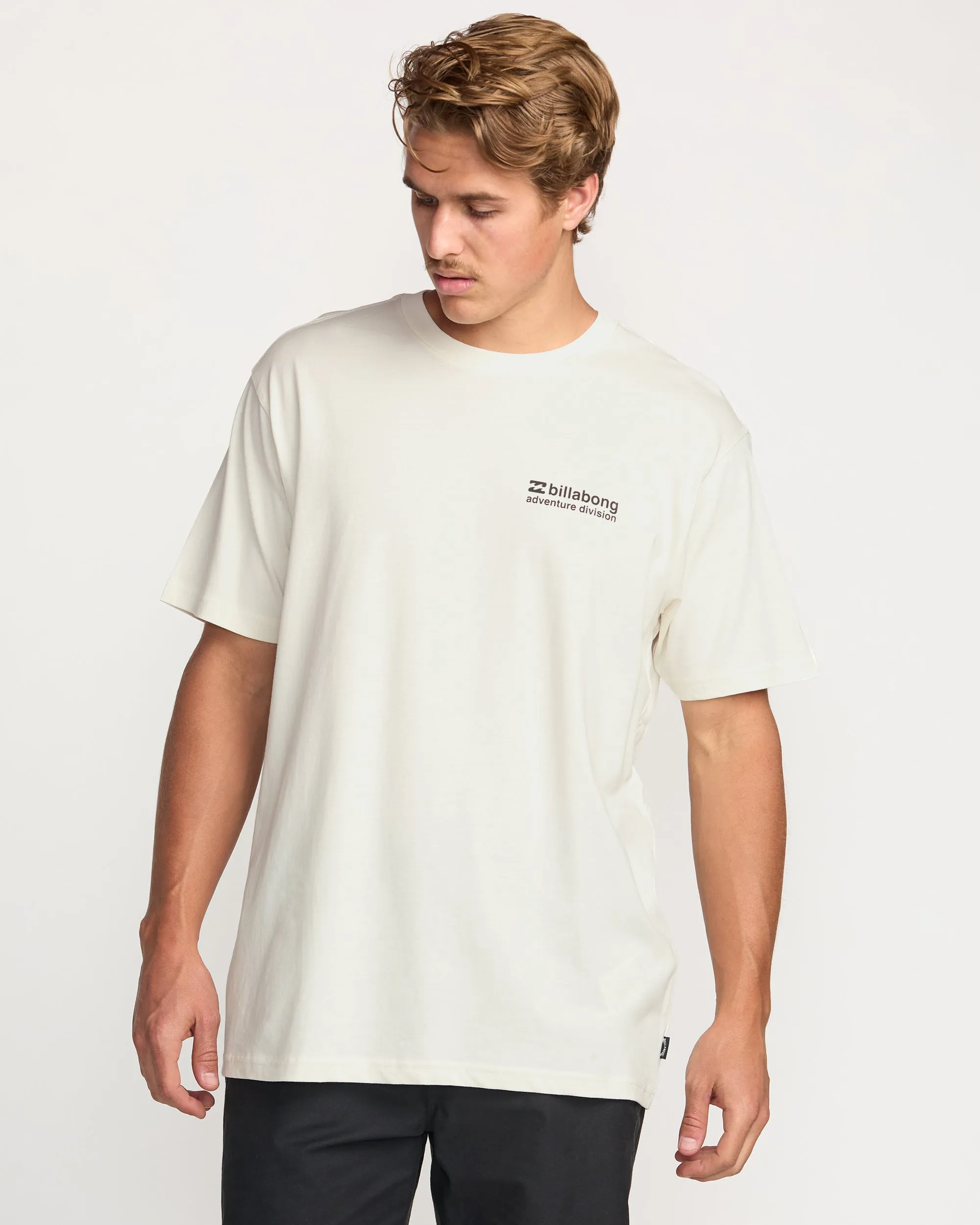 Making Tracks A/Div Tee - Off White sold by Billabong