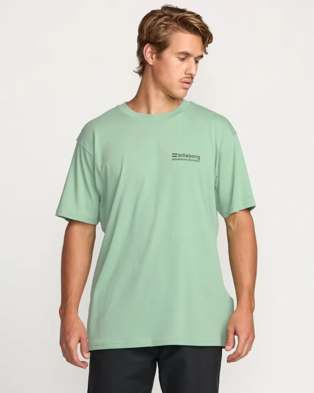 Making Tracks A/Div Tee - Mist Green sold by Billabong