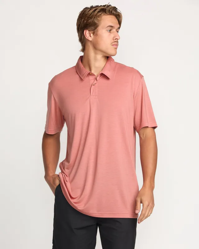 Eclipse Short Sleeve Polo Shirt - Dust Red sold by Billabong
