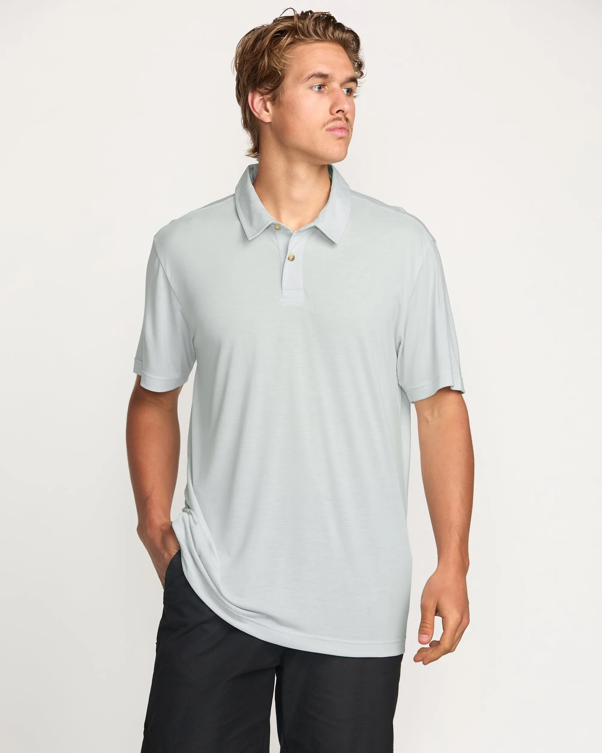Eclipse Short Sleeve Polo Shirt - Ash Blue sold by Billabong