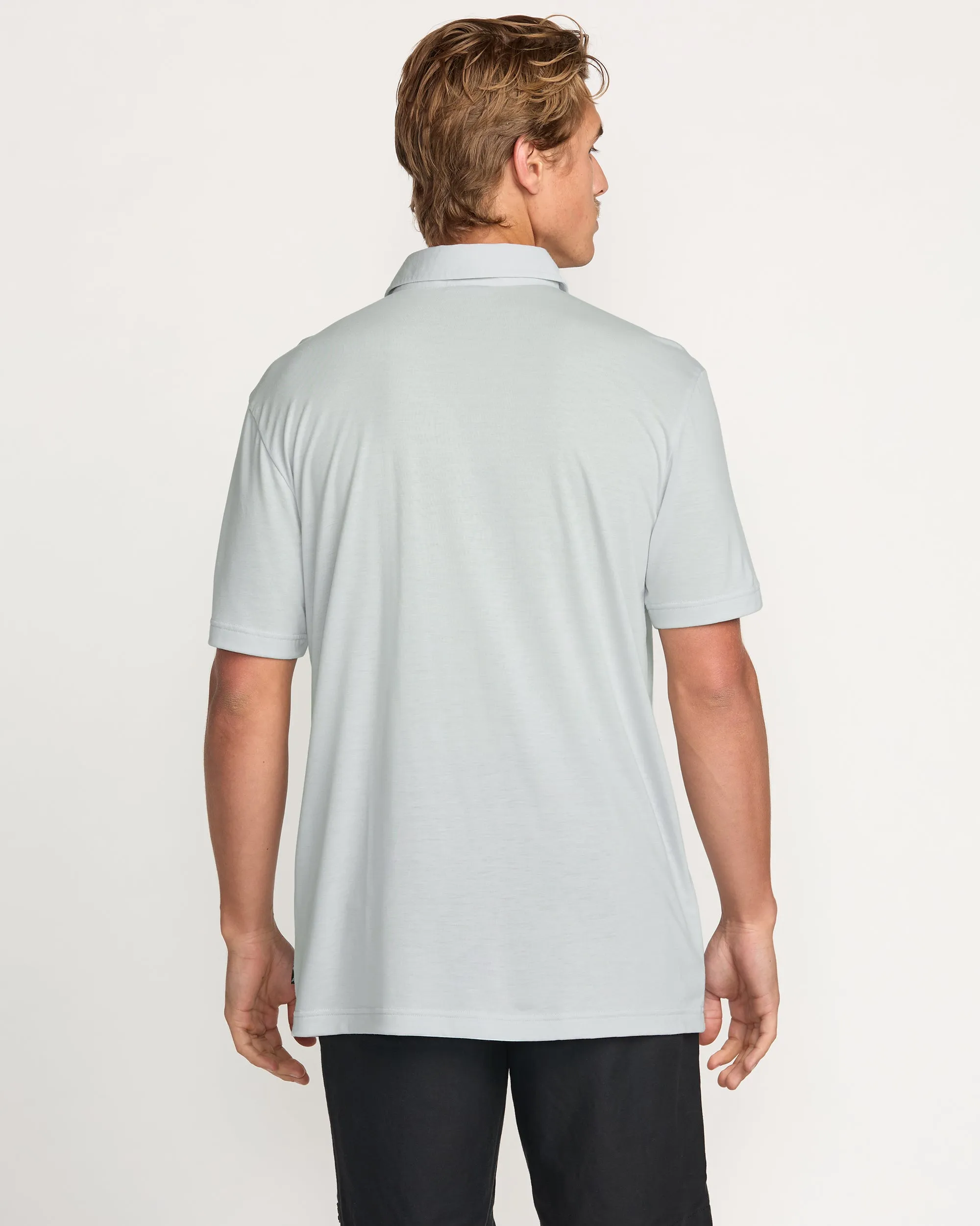 Eclipse Short Sleeve Polo Shirt - Ash Blue sold by Billabong product image thumbnail 2
