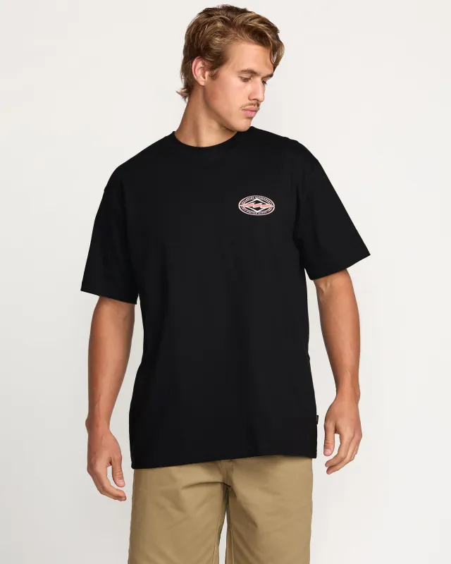 Diamond Vision Regular Tee - Black sold by Billabong