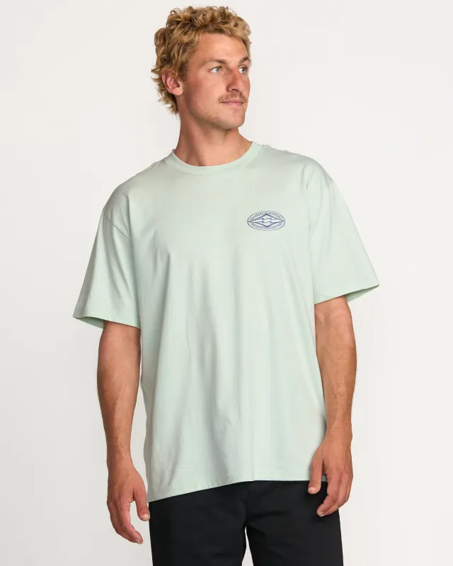 Diamond Vision Regular Tee - Ash Blue sold by Billabong