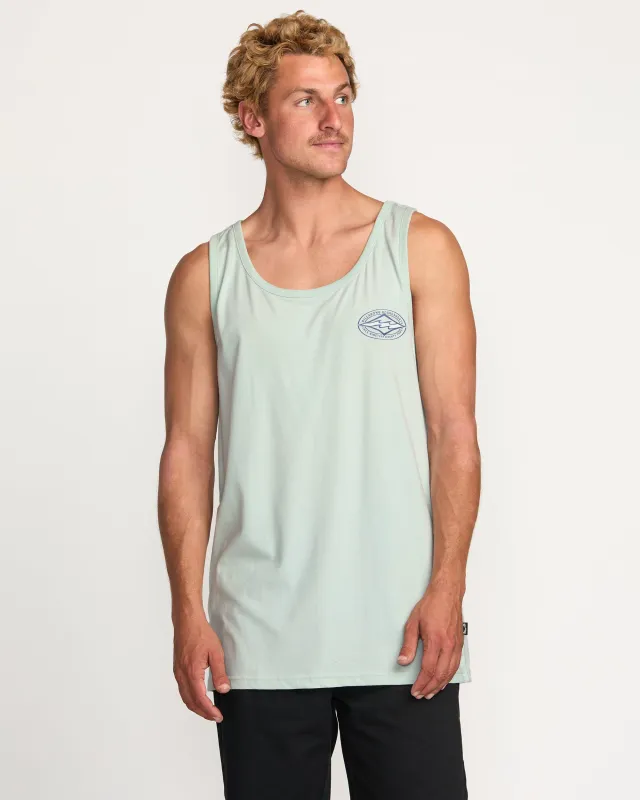 Diamond Vision Premium Tank - Ash Blue sold by Billabong