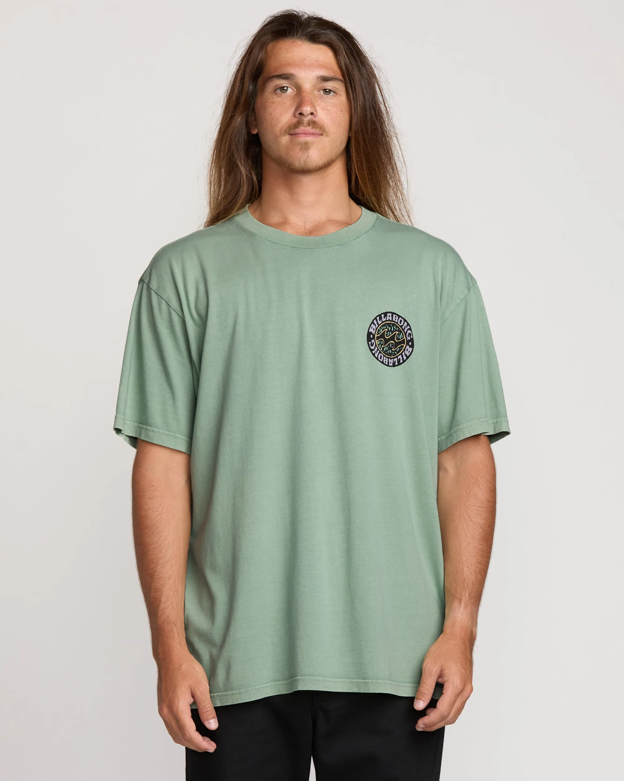 Decal Regular Wave Wash Tee - Mist Green sold by Billabong