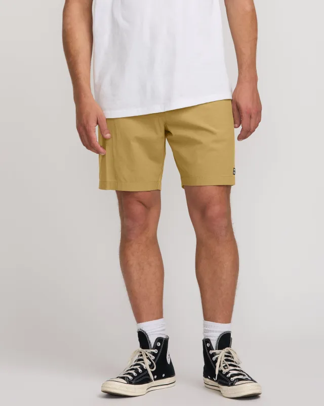 Crossfire Wave Wash Submersible 18" Hybrid Shorts - Khaki sold by Billabong
