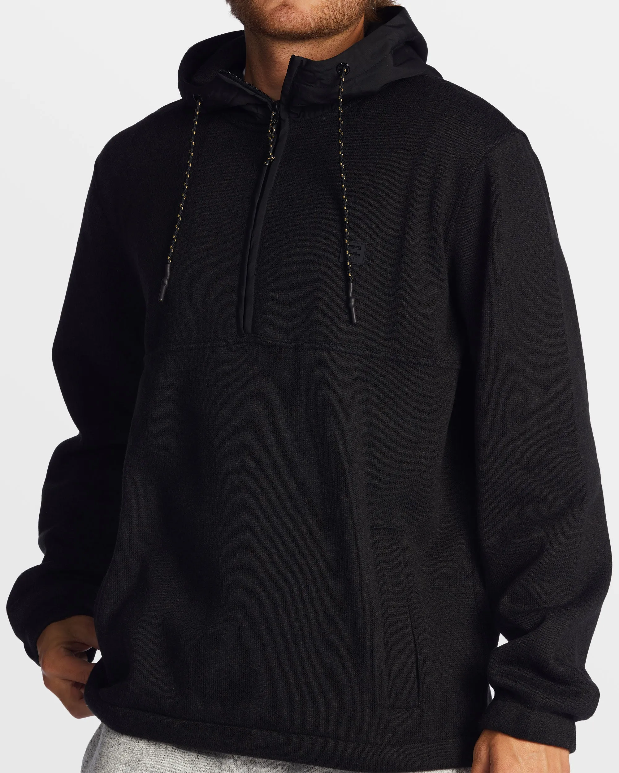 A/Div Boundary Hooded Half-Zip Pullover - Black Heather sold by Billabong