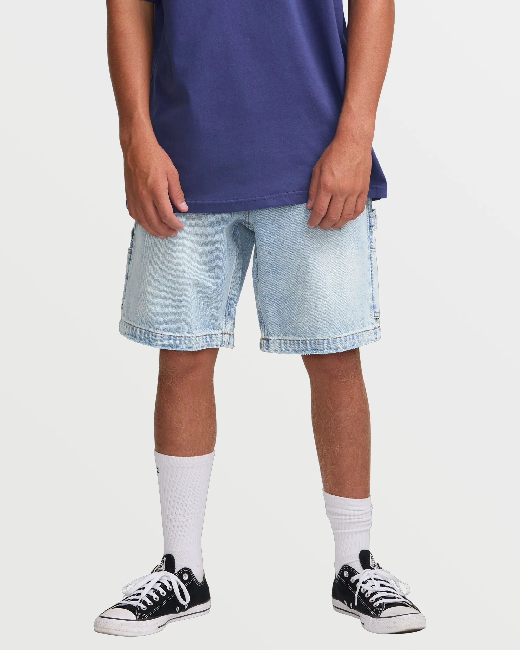Bad Dog 21" Shorts - Bleached Aqua sold by Billabong