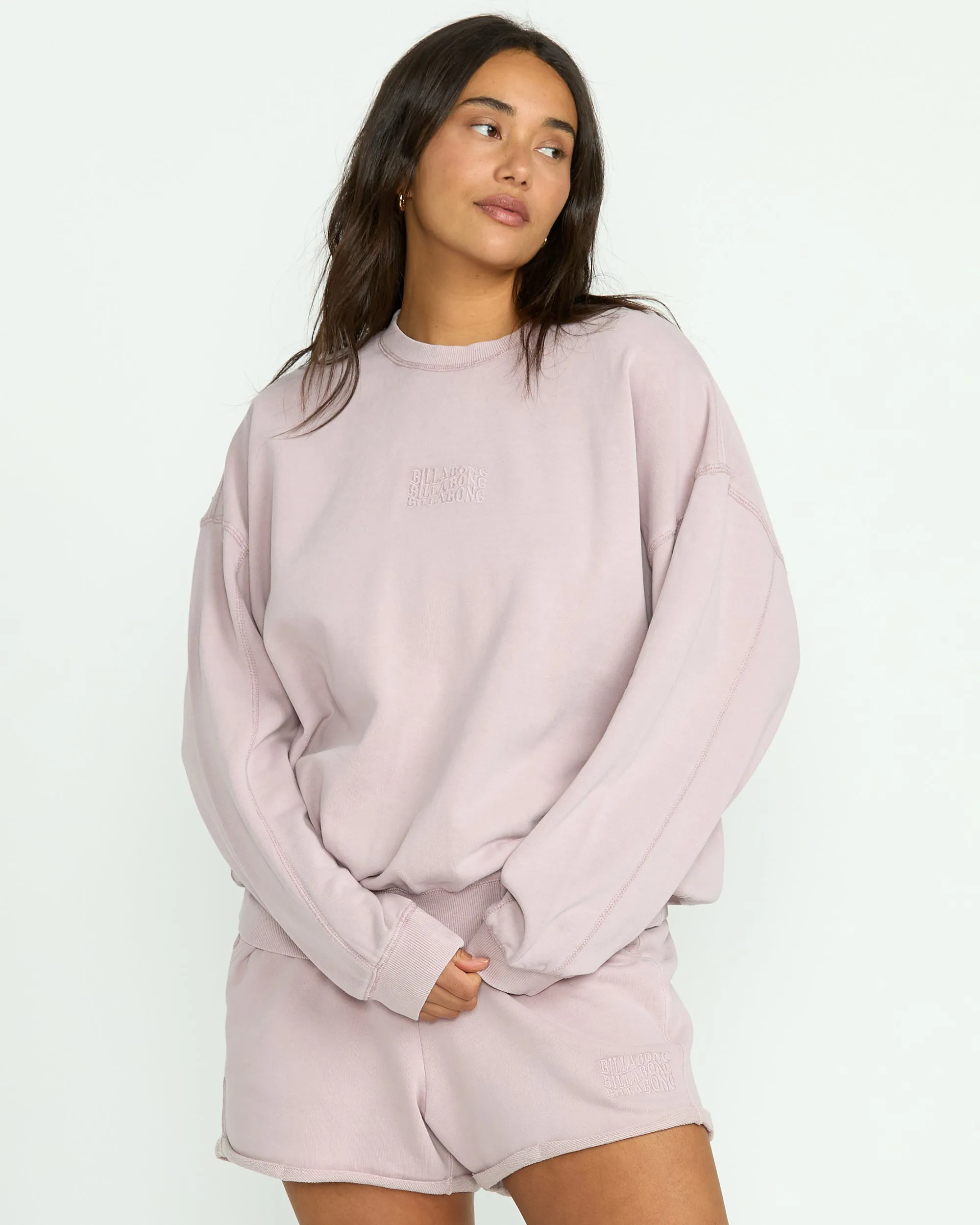 So Typical Kendal Crew Sweatshirt - Haze sold by Billabong