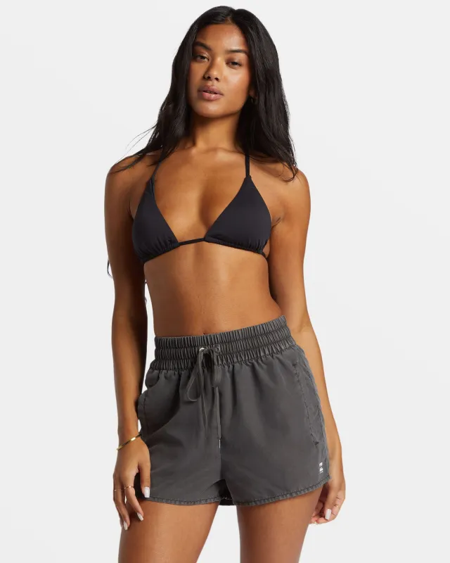 Sol Searcher New Elastic Waist Swim Shorts - Black Pebble sold by Billabong
