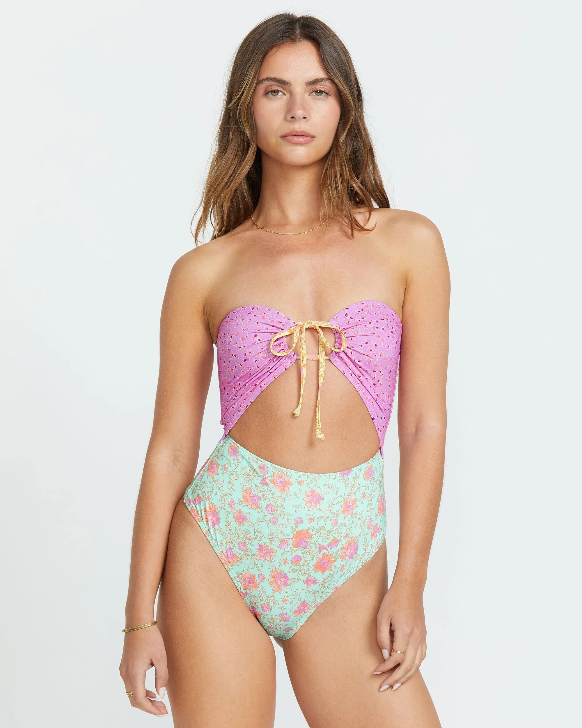 Folk Story Andrew One-Piece Swimsuit - Multi sold by Billabong