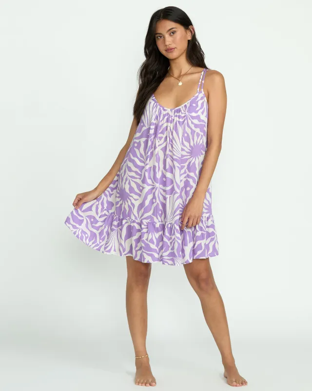 Beach Vibes Print Cover-Up - Paradise Purple sold by Billabong