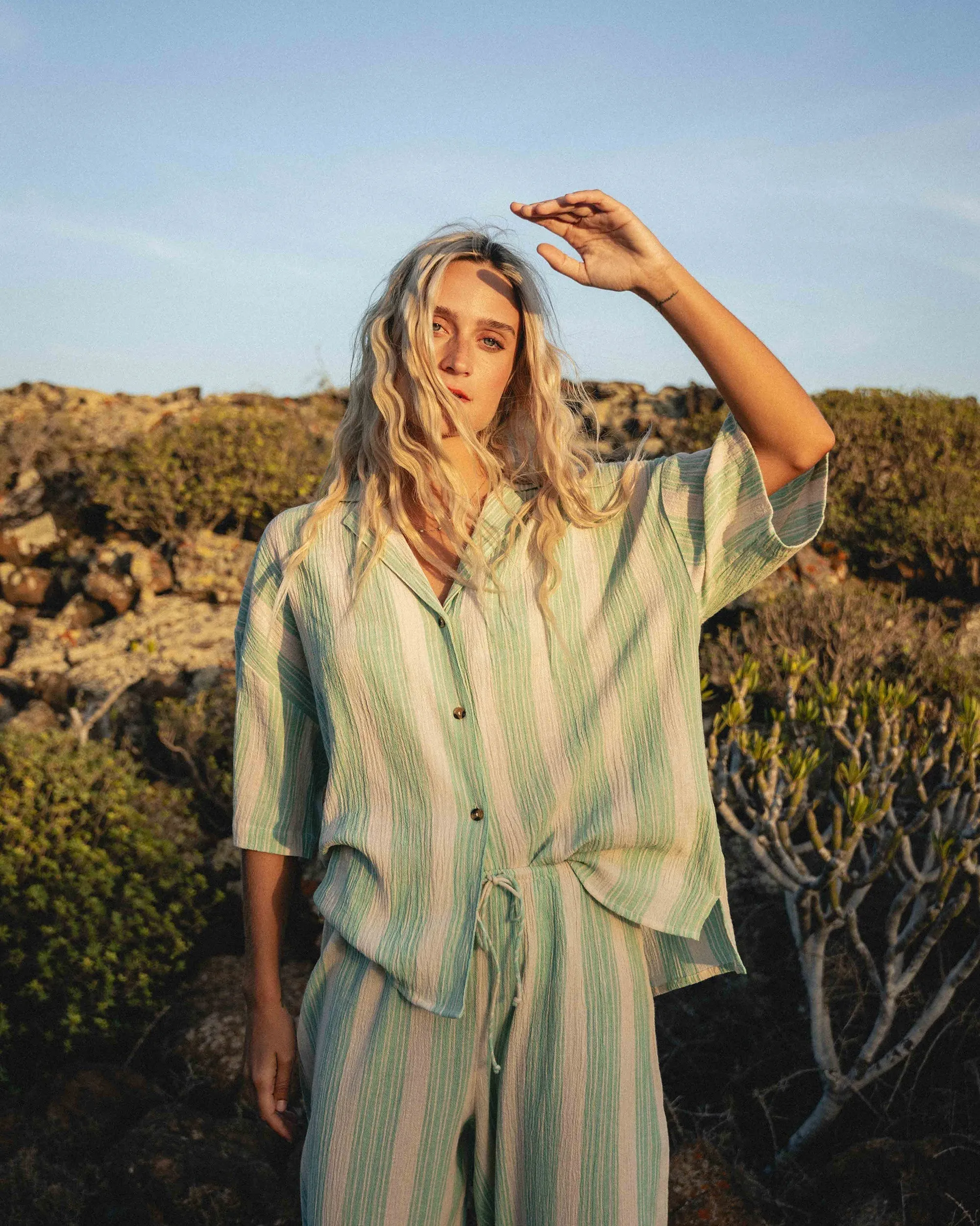 Beach Side Short Sleeve Shirt - Island Green sold by Billabong