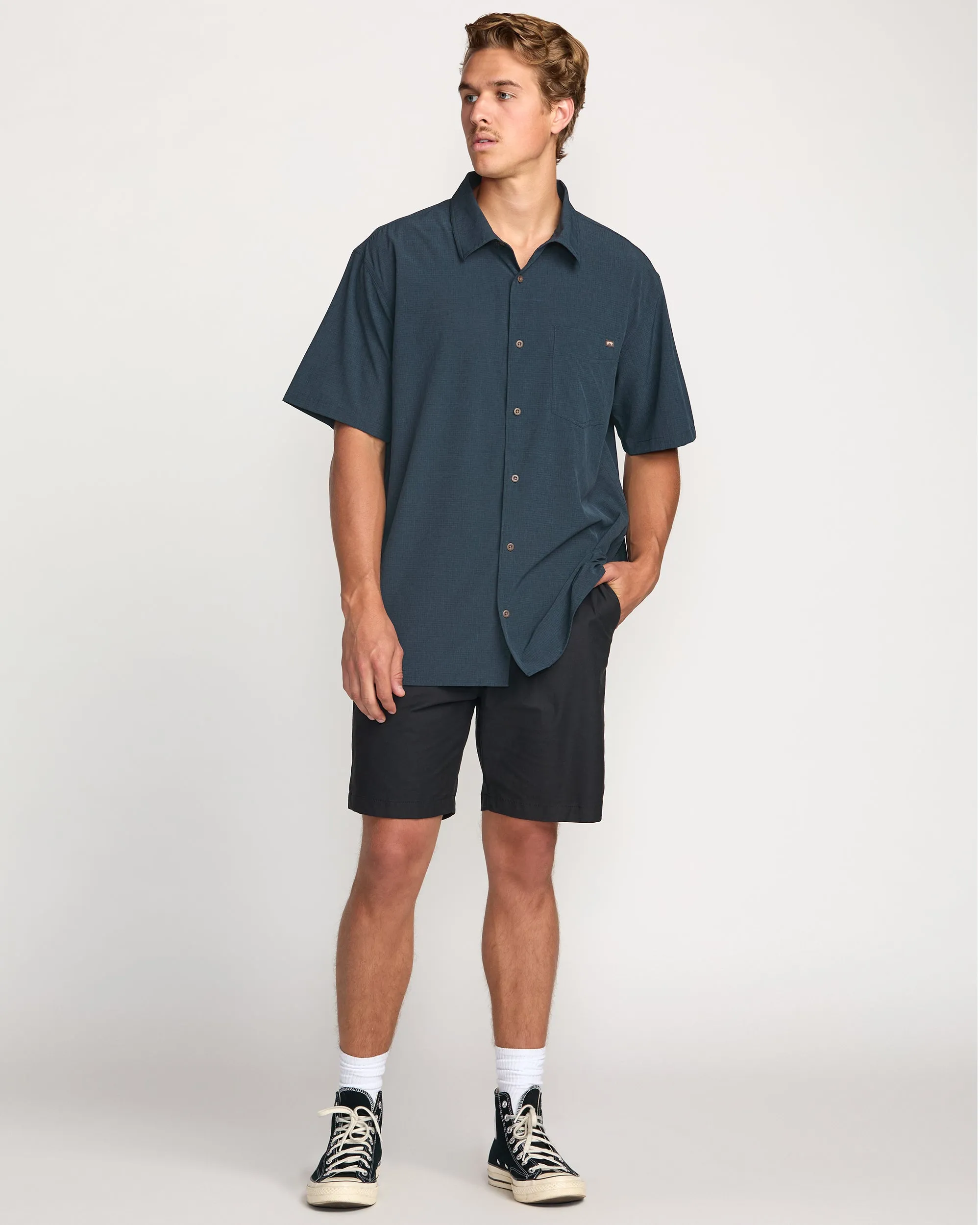 Surftrek Perf Short Sleeve Shirt - Navy sold by Billabong product image thumbnail 5