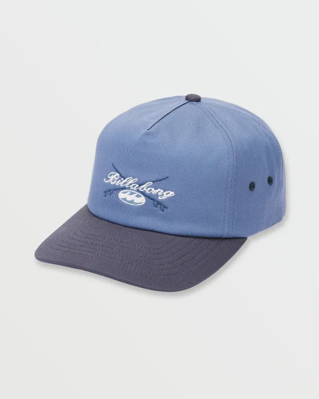Throwback Strapback Hat - Carolina Blue sold by Billabong